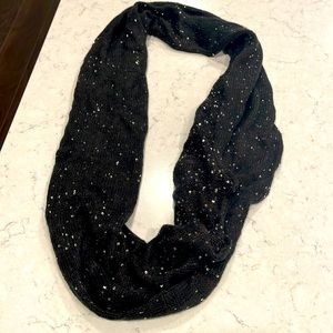 Black Sequin infinity scarf